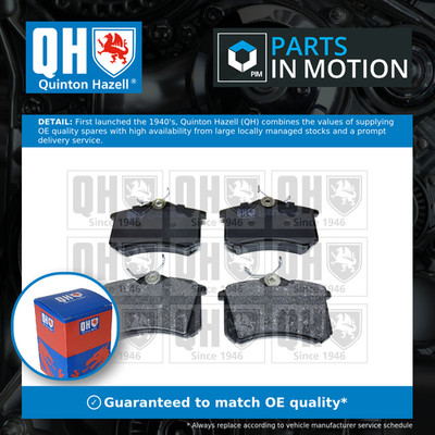 Brake Pads Set fits PEUGEOT 405 15B, 15E, Mk2 Rear 88 to 97 QH 425056 425108 New