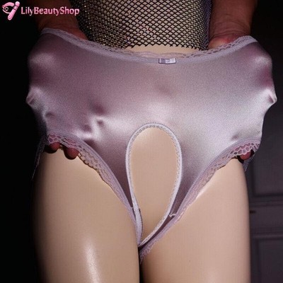 Sexy Womens Crotchles Panties Thong Underwear Lace Sheer Knicker Brief Lingeries