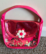 Pink Small Patent Shoulder Bag Magnetic Closu...