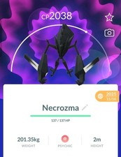 Necrozma - Pokemon Go - Registered Or Unregistered 30 Days 