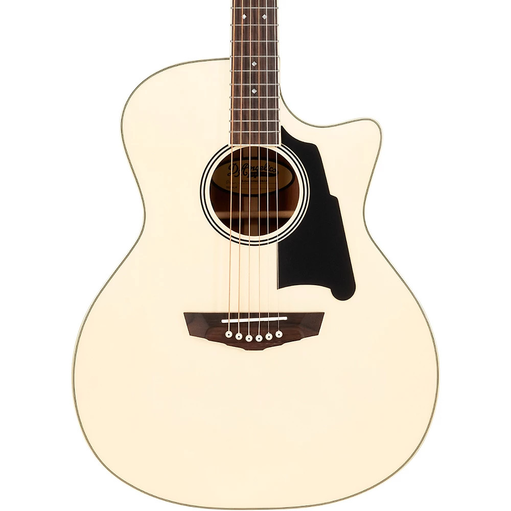 DAngelico Premier Gramercy Grand Auditorium AE Guitar Gloss White Wash 56290₽