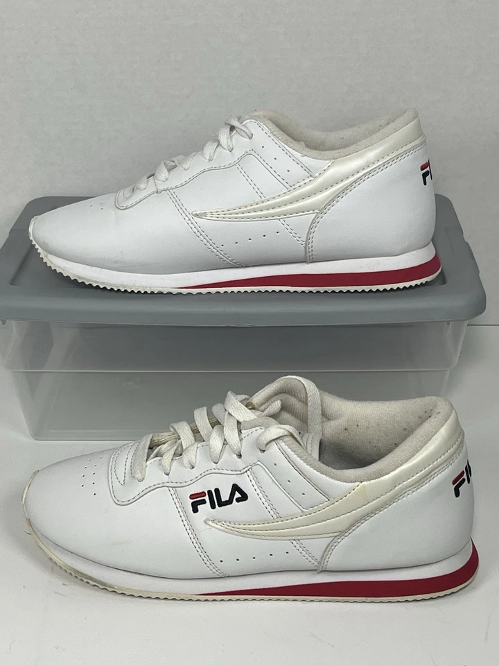 FILA Machu Women White Classic Tennis Pickleball Handball Sneakers Size 8.5 EUC - Image 3 of 4
