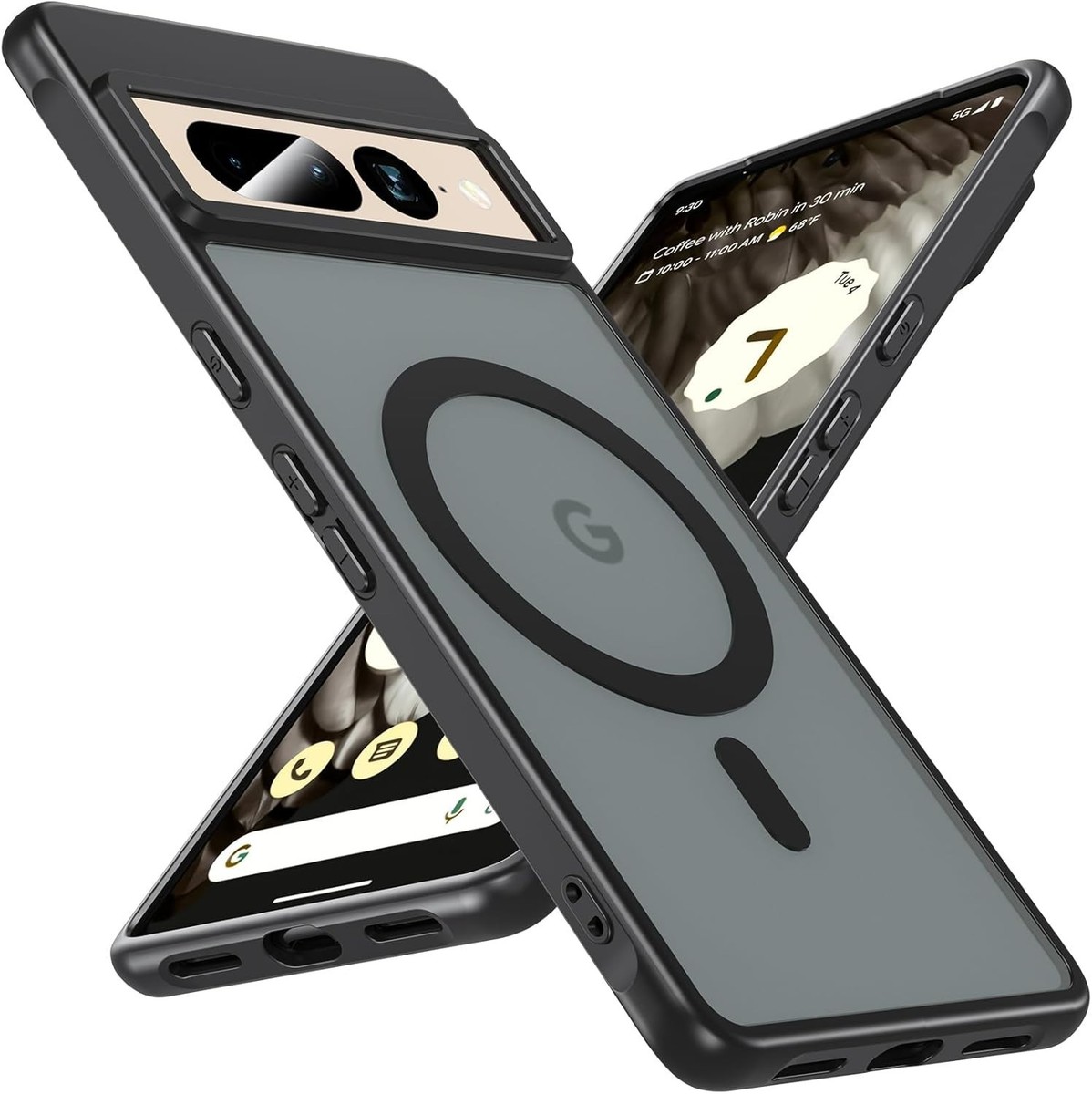 Google Pixel 7 Pro Case MagSafe Magnetic Plated Slim Thin Clear