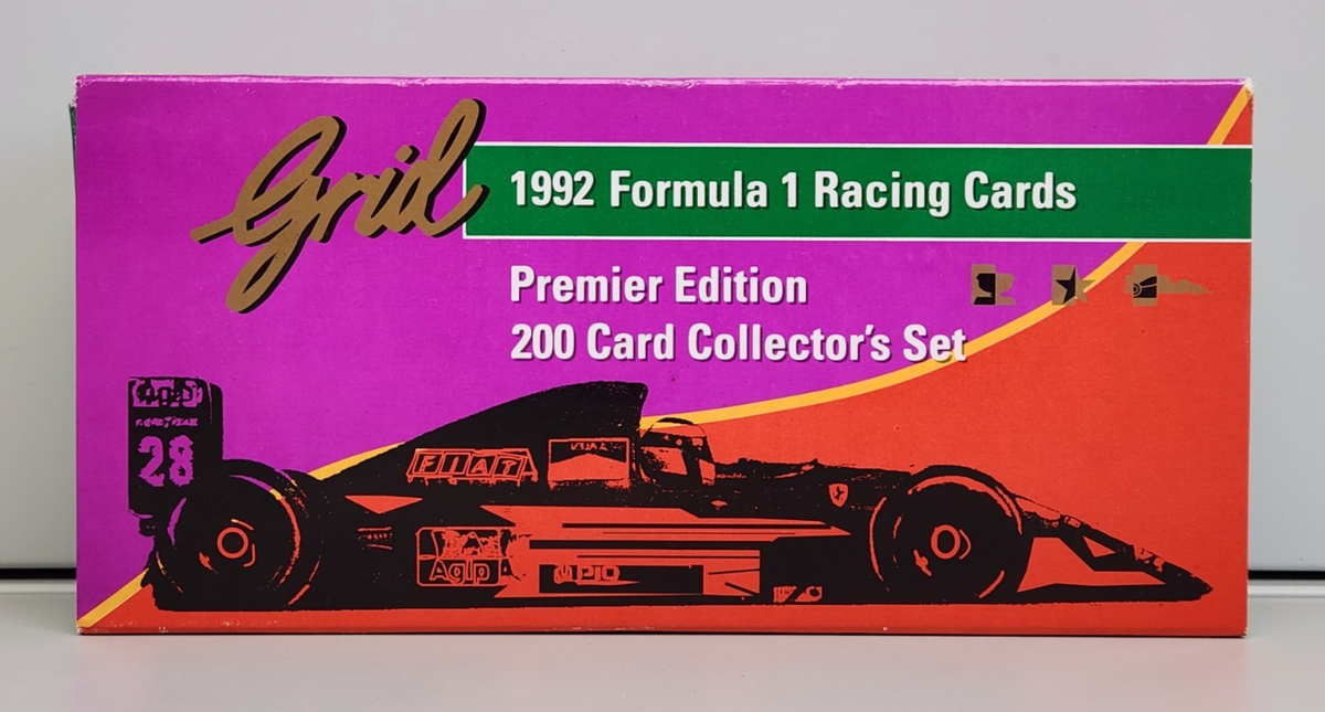 Grid 1992 Formula 1 Racing F1 200 Trading Card Collector's Set
