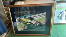 Valentino Rossi Camel Yamaha Ltd Edition 393/850 Gareth Gruff Jones Framed Print