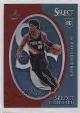 2023-24 Panini Select Select Certified Red Prizm Scoot Henderson #19 1hs9