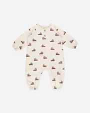 Rylee + Cru Henley Jumpsuit Trucks Print Onepiece Baby 3-6 Months