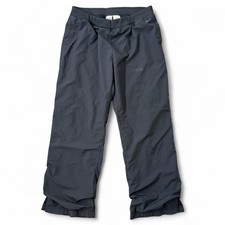 VTG 90s NIKE Track Pants Womens XL 16-18 Gray Y2K Baggy Wide Leg Silver Tag