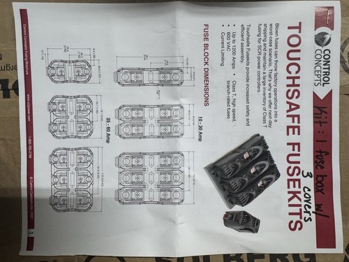 ✌️NEW LITTELFUSE LFT601003CS 600V CLASS T BLOCK 100A 3 POLE WITH (3) LT60100FBC - Picture 8 of 8