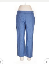 Ann Taylor Loft The Riviera Classic Pant Blue Dress Stretch Ankle Pants Size 12