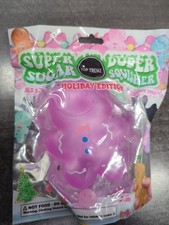 Squishy Top Trenz Super Duper Sugar Squisher Purple Gingerbread Man Christmas