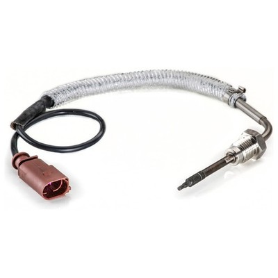 Sensor Abgastemperatur geschraubt 2-polig 420 mm Kabel HELLA für u.a. AUDI A6