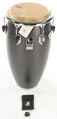 Toca Percussion Custome Deluxe Wood Tumba - 12.5 inch, Matte Grey