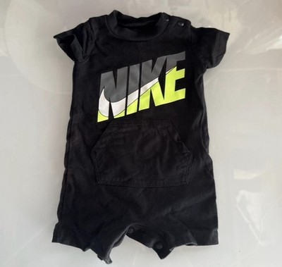 Nike Jumper Newborn Black Yellow Sz 0-3m