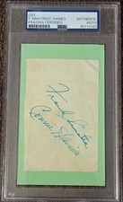 Cut – Frank Sinatra & Connie Haines – Signed – PSA/DNA Certified