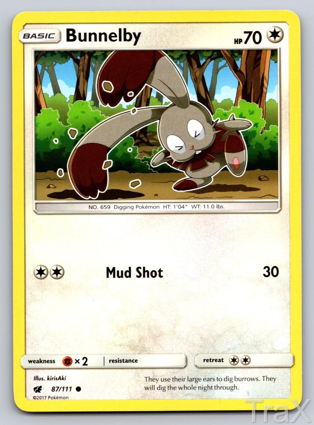 Bunnelby 87/111 Crimson Invasion Pokemon LP Common