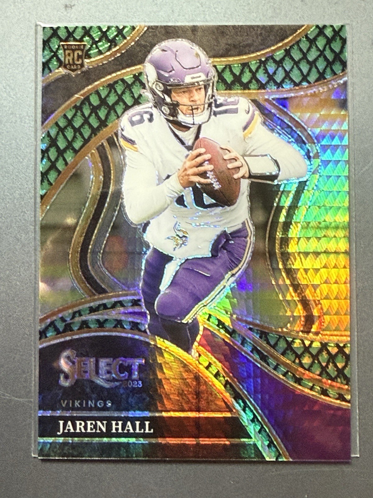 2023 Select #261 Jaren Hall Club Level Dragon Scale Prizm /70 Rookie Vikings