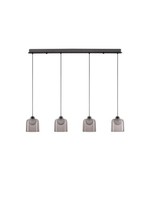 Nova Luce Pendelleuchte Dione Schwarz HöHenverstellbar 19W Led Warmweiß 3000K