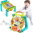 3 in 1 Baby Walker Sit to Stand Toys, Kids Activity Center, Toddlers Musical Fun
