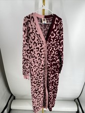 Farm Rio For Nuuly Mixed Print Button Down Sweater Dress Size medium