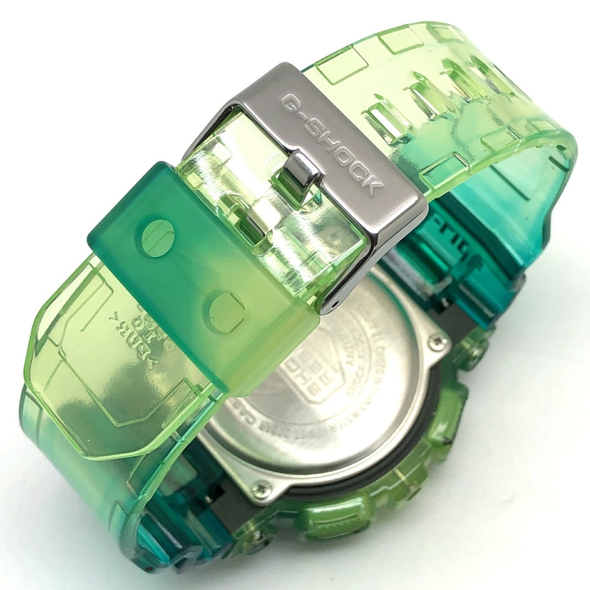 CASIO G-SHOCK GAX-100MSA-3A G-LIDE Green Skeleton Tide Moon