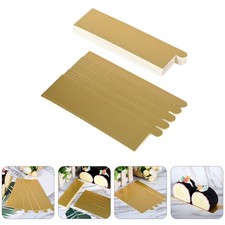 100pcs Cakes en papier rectangulaire Plateaux de service en or carton