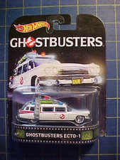 1/64 HOT WHEELS RETRO ENTERTAINMENT GHOSTBUSTERS ECTO-1!  NIP  CADILLAC