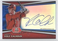 2012 Bowman Platinum Prospects Blue Refractor /199 Kole Calhoun #AP-KC Auto 2u8