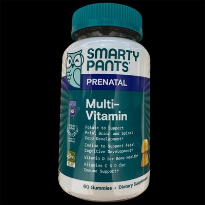 Smarty Pants Prenatal Multi Vitamin 60 Lemon Gummies 08/2026 SEALED NEW