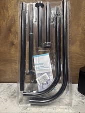 Aluminum Alloy Oval Shower Curtain Oval: 43.3" L x 25" W Oval Aluminum-Black