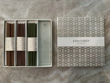 JOHN HARDY INCENSE WITH BOX AND GLASS INCENSE HOLDER Contains 34 Incense Sticks