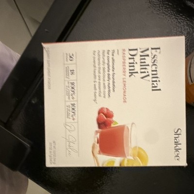 Shaklee Essential MultiV Raspberry Lemonade Drink Mix Powder, 30 Sticks