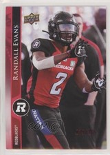 2021 Upper Deck CFL Red 79/165 Randall Evans #163 0h2l