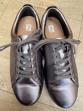 Fitflop Rally UK 5.5 New colour way Classic Pewter Trainers Sneakers Lace Up