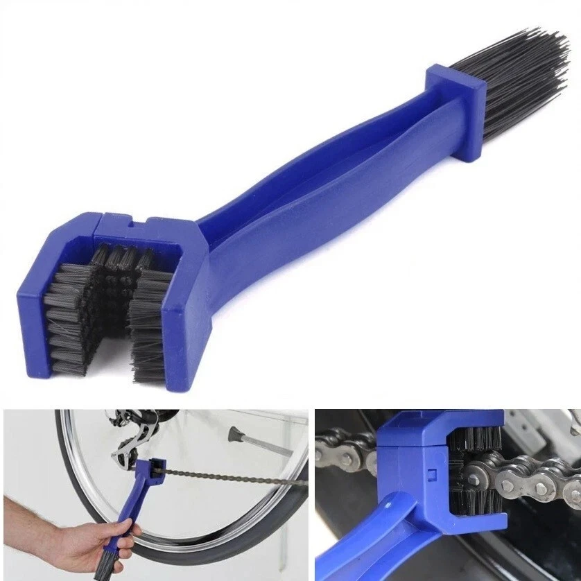 SPAZZOLA KIT PULIZIA MANUTENZIONE PULISCI CATENA PER BICI E MOTO COLORE BLU - Image 2 of 2