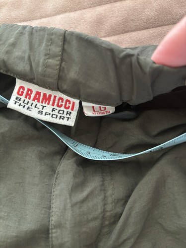 Gramicci Nylon Hiking Pants Adjustable Belt Mens L Green Gorpcore Lagenlook VTG - Picture 7 of 9