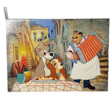 Springbok Disney : LADY and the TRAMP Art Puzzle PZL1131 - 100 Pieces Vintage