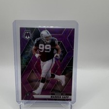 2025 Panini Mosaic Warren Sapp Oakland Raiders Purple Scope Prizm #68 Football