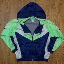 Vintage Puma Nylon Color-block Windbreaker Jacket