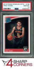2018 PANINI DONRUSS OPTIC #198 TRAE YOUNG RC RATED ROOKIE PSA 10