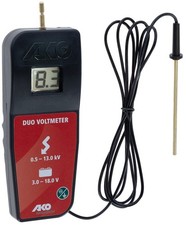 AKO Digital-DUO-Voltmeter f&uuml;r Weidezaunger&auml;te, Farbe Schwarz