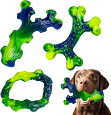 3-Pack Indestructible Nylon Dog Chew Toys for Aggressive Chewers - Long-Lasting
