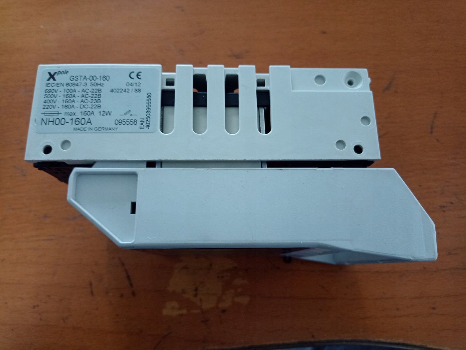 Eaton Fuse Switch GSTA00-160 160A IP20 3P 50kA 690V