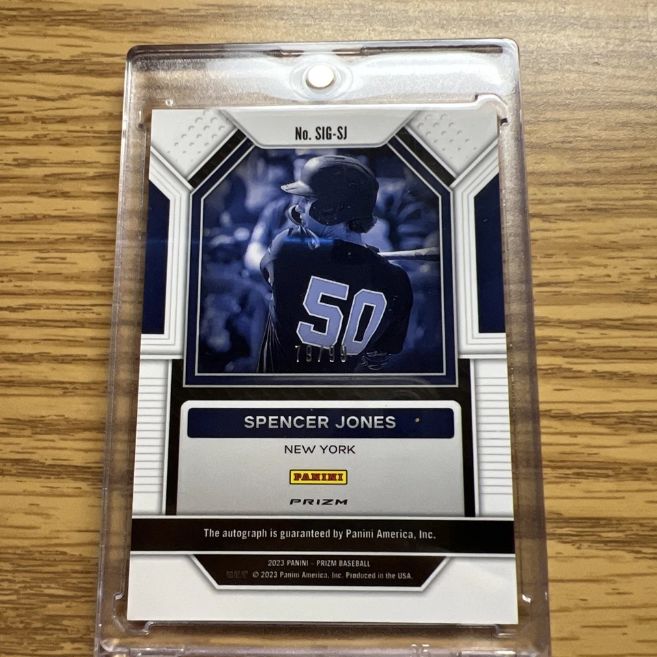 2023 Panini Prizm - Signatures Spencer Jones #SIG-SJ Purple Prizm /99 (AU, RC) - Image 2 of 3