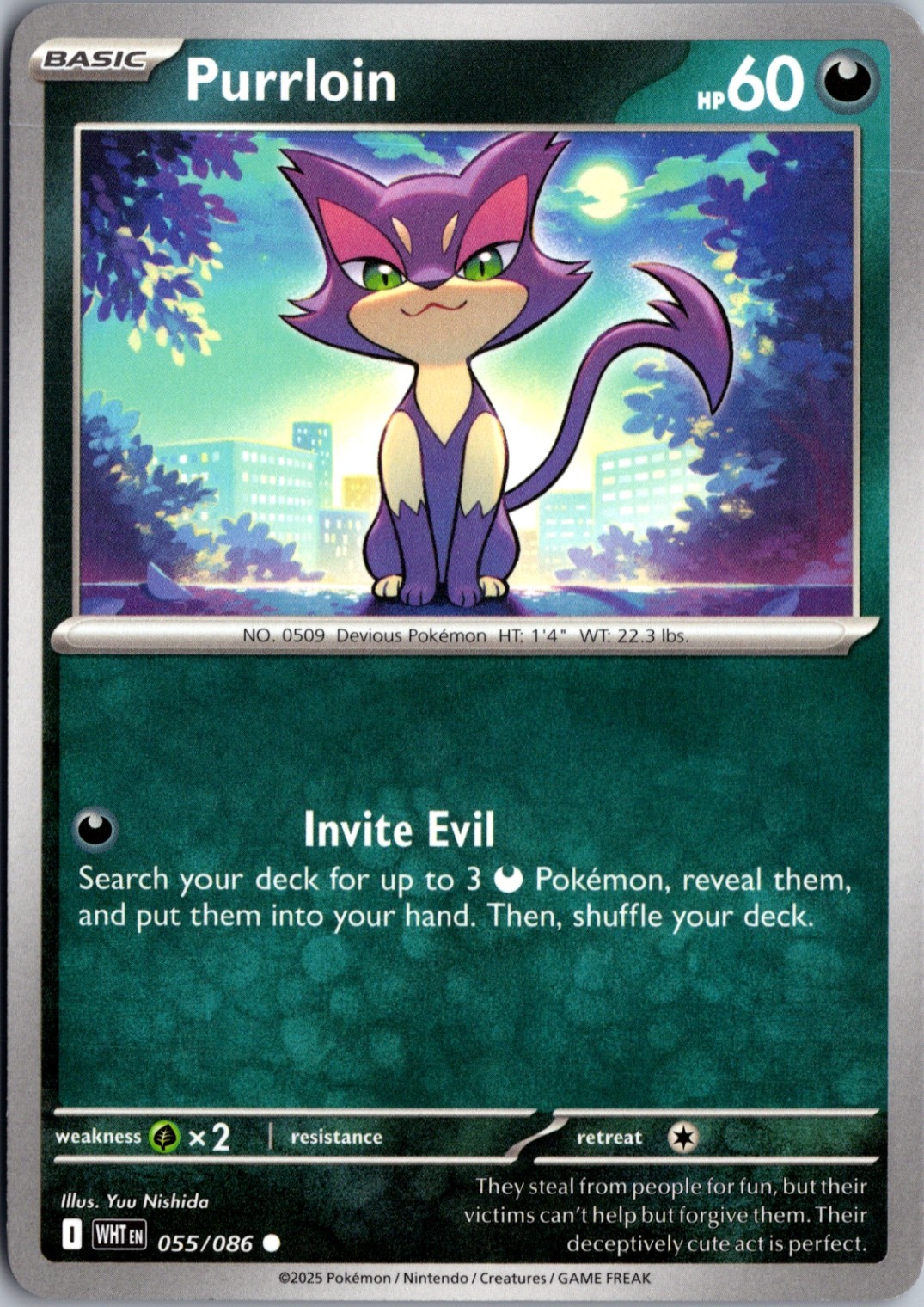 Purrloin Common SV: White Flare 055/086 NM