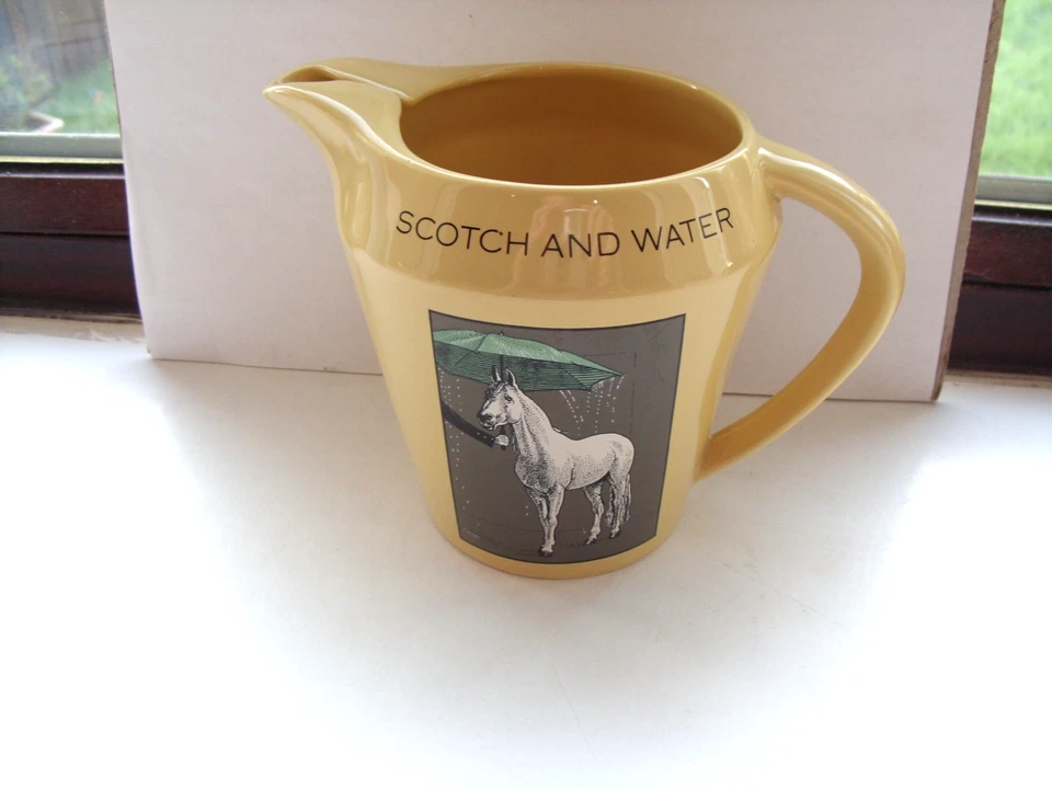 white horse scotch whisky water jug off yellow made by wade PDM in VGC - Image 2 of 3