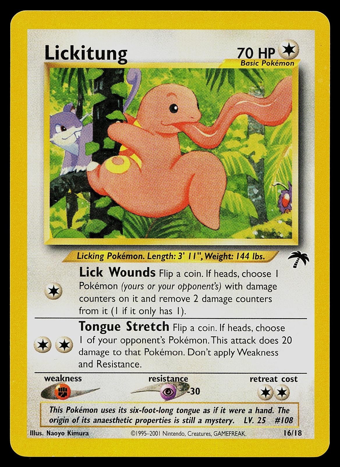 Pokemon Card - Lickitung Southern Islands 16/18