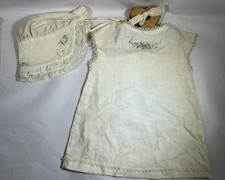 Antique Victorian Christening Gown with Bonnet Vintage Colthing Cloth Child Kid