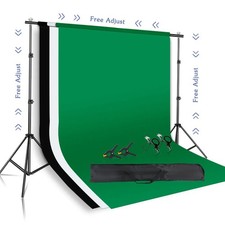 Background Stand Kit Adjustable for Studio Photography Chromakey Green Screen