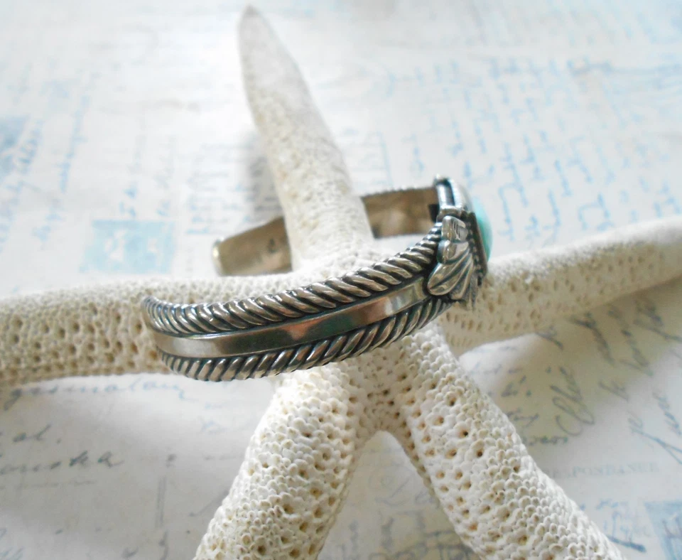 Brazalete Carolyn Pollack Oxidado Plata de Ley Turquesa RE64LL Foto 3 de 4
